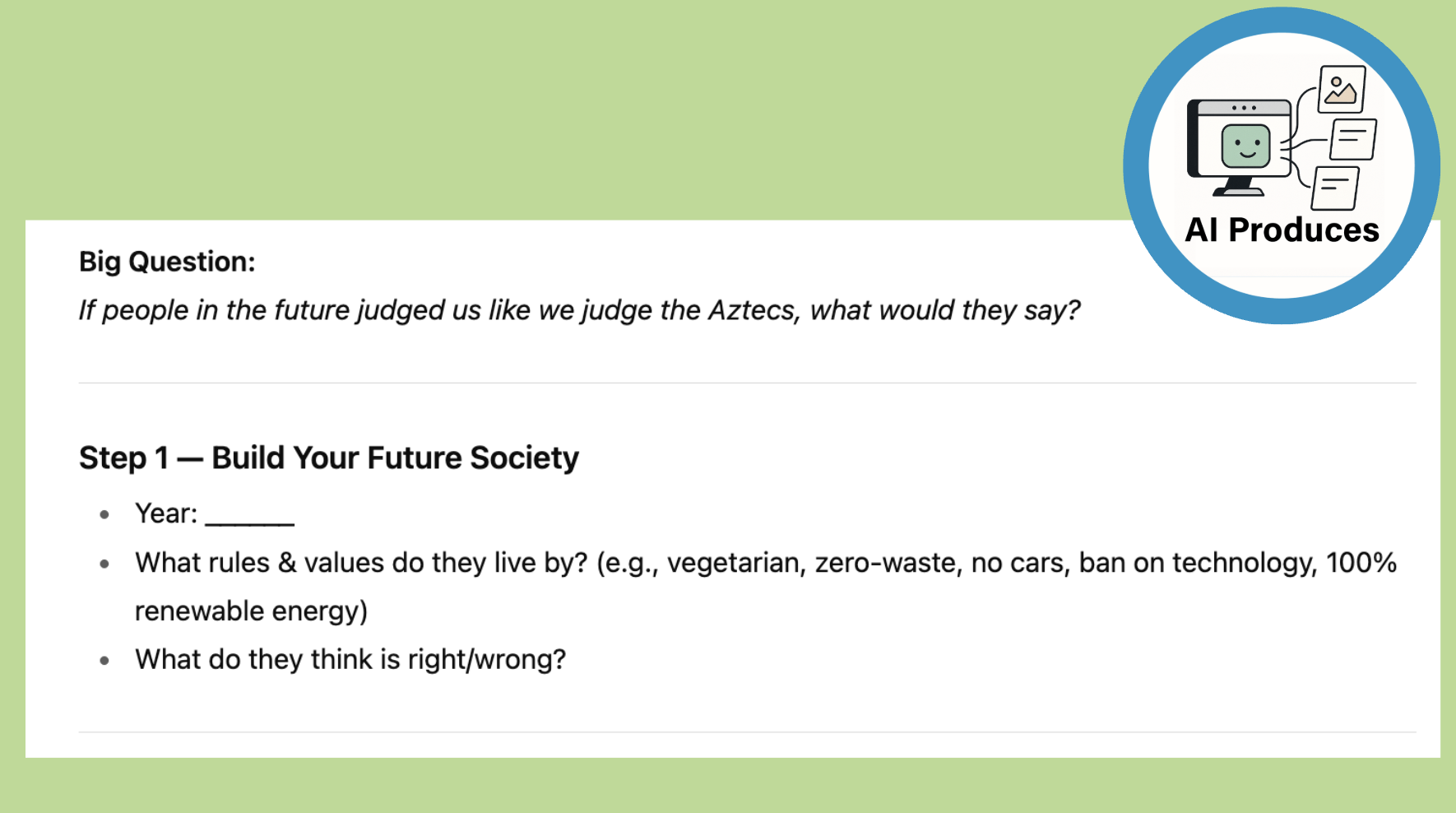 What they might admire