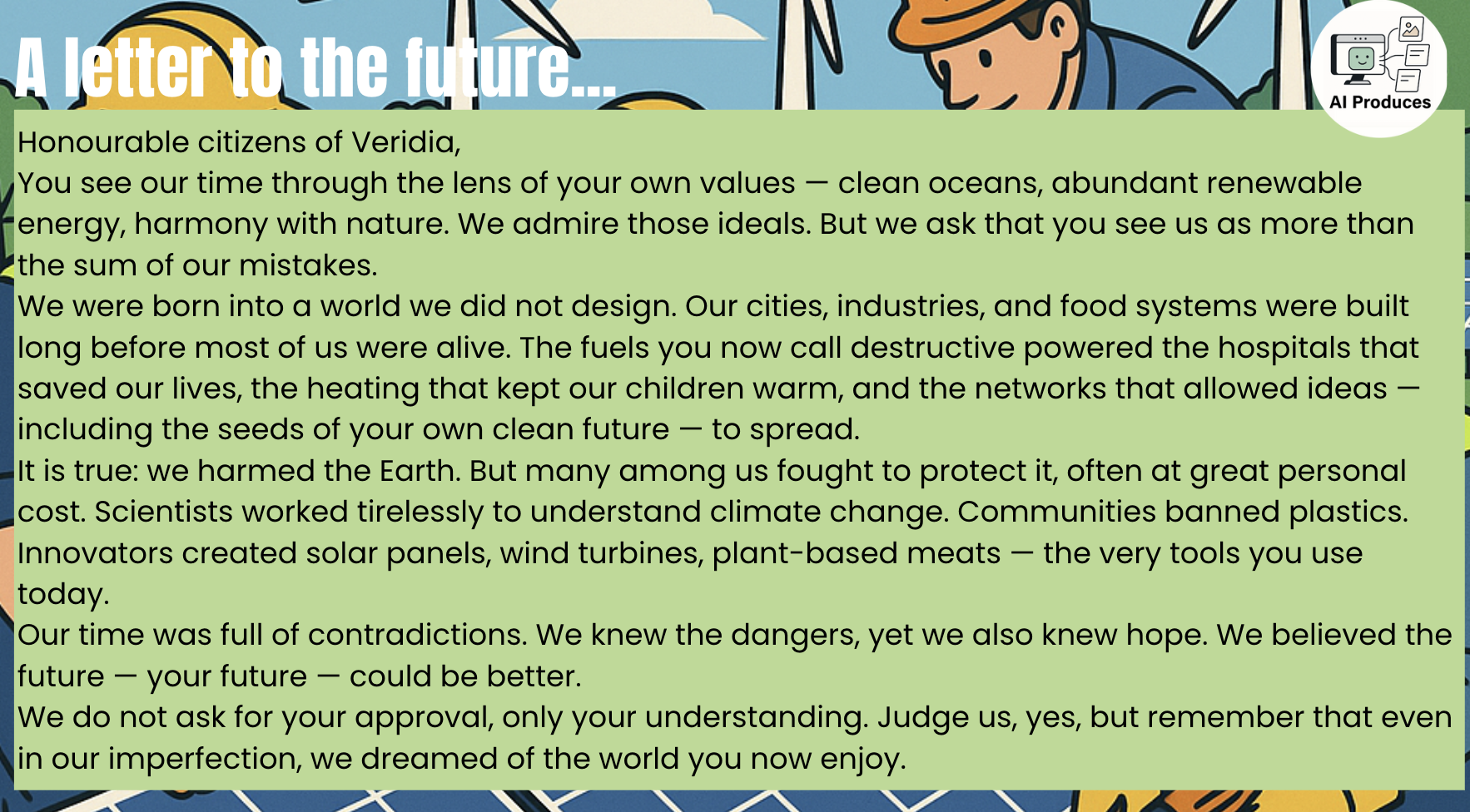 Letter to the future