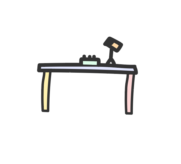 Simple podcast project illustration